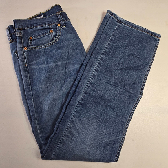 Levi's 559 Jeans Men's 34 x 31 (tag 32 x 34) Blue Dark Wash Relaxed Straight - Picture 9 of 16